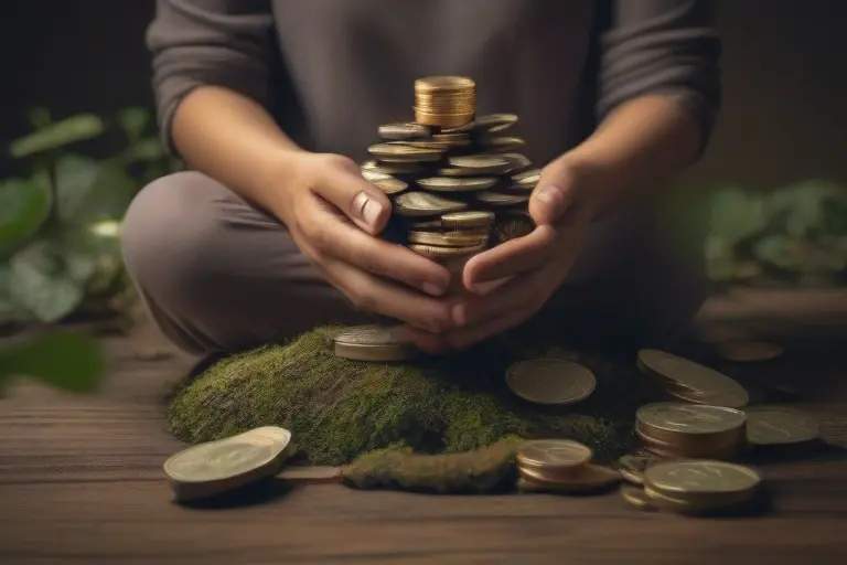 a-mindfulness-woman-handling-her-money-coins
