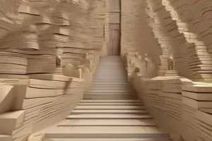 a-path-of-stairs-made-of-paper